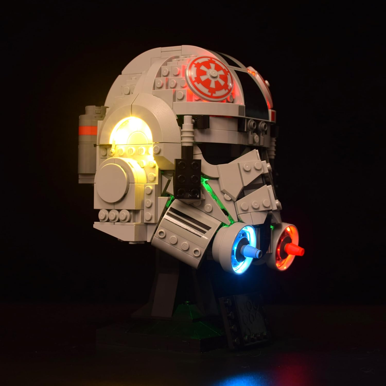 LightGo LED Kit for Star Wars Helmet Compatible with Lego 75429 at-at Driver | Lighting Only- Bricks Set Not Included
