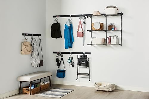 Miniatura 2 de Rubbermaid Fasttrack Rail Storage - Kit de 3 estantes de 36 x 12 pulgadas, 350 libras por estante, para el hogar, garaje, cobertizoorganización de