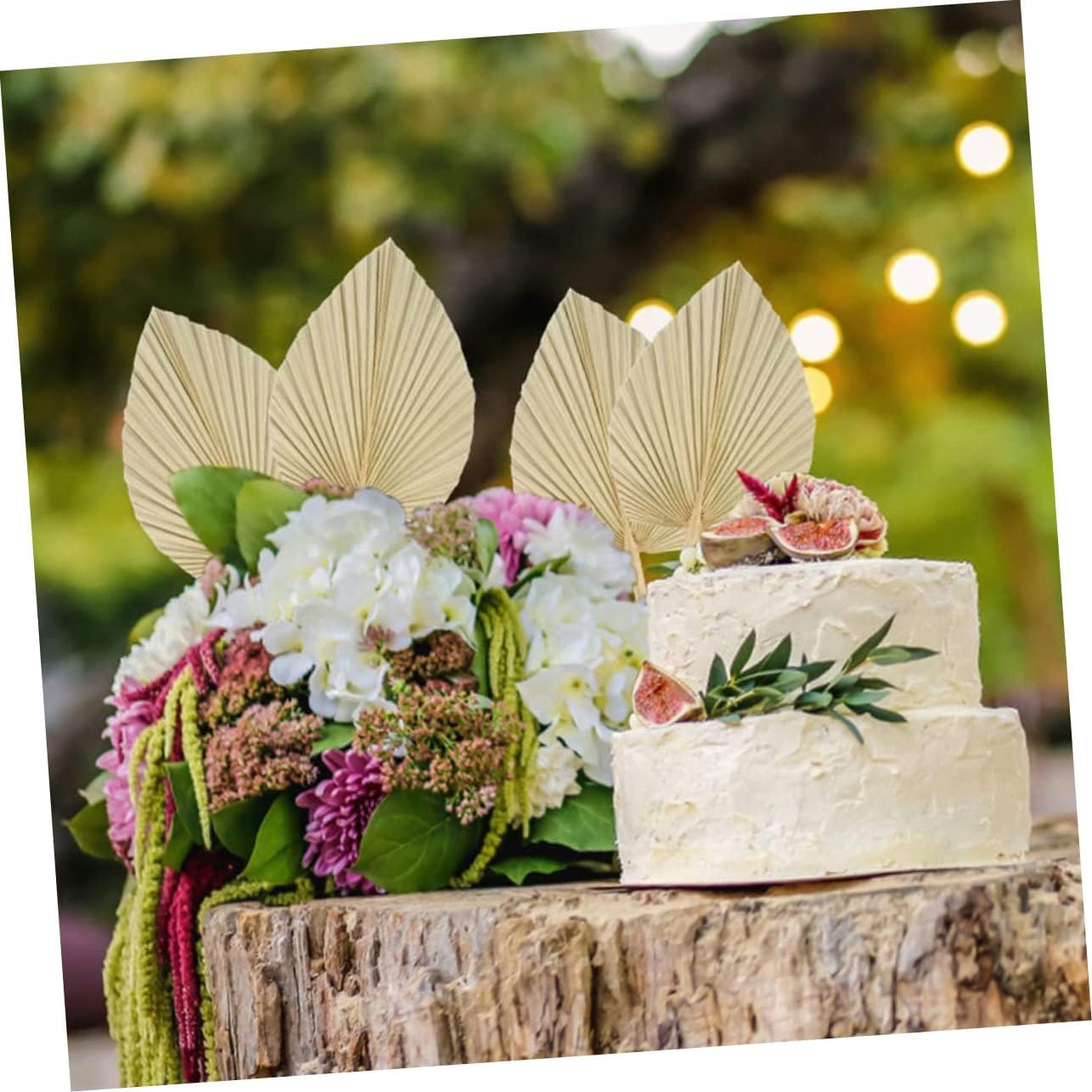 GLEAVI 12pcs Dried Palm Leaf Decor for Wedding Arch Tropical Leaf Ornaments for Festival Scenes for Parties and Home Decor