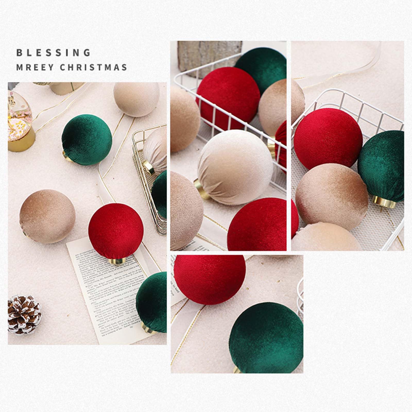 Bunte Weihnachtsschmuck: 12 Weihnachtskugeln für Innen- und Außendekoration (Blau Silber)