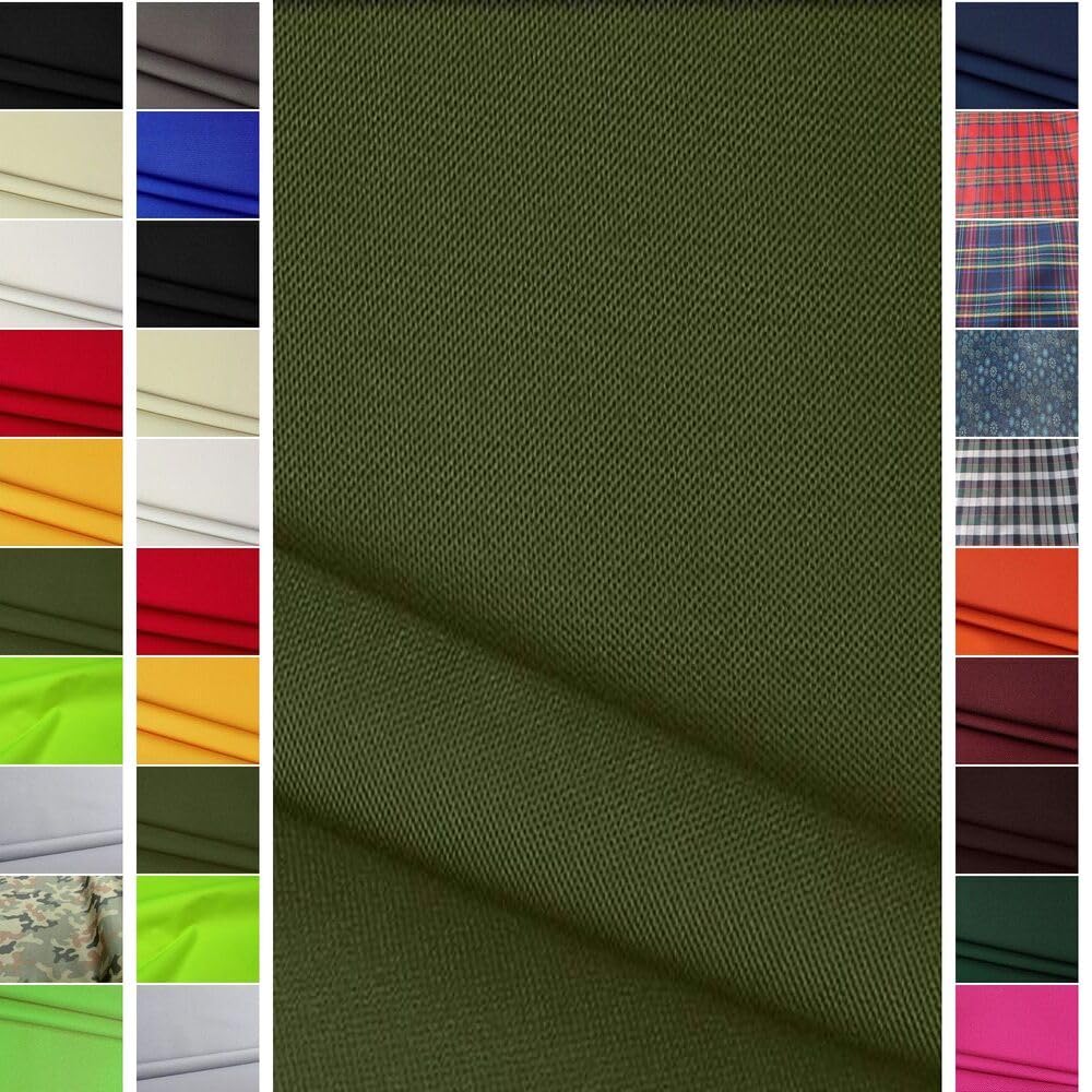 StoffBook Olive 600D Nylon Cordura Extra Robust Bag Fabric Material, c841(Olive)