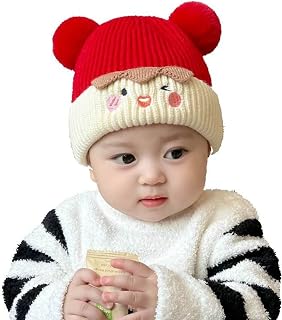 Tomorrow Winter Baby Woolen Hat | Knitted Hat for Boys and Girl | Cute Baby Pom-Pom Beanie | Double Layer Baby Hat for 1-3... Price In India