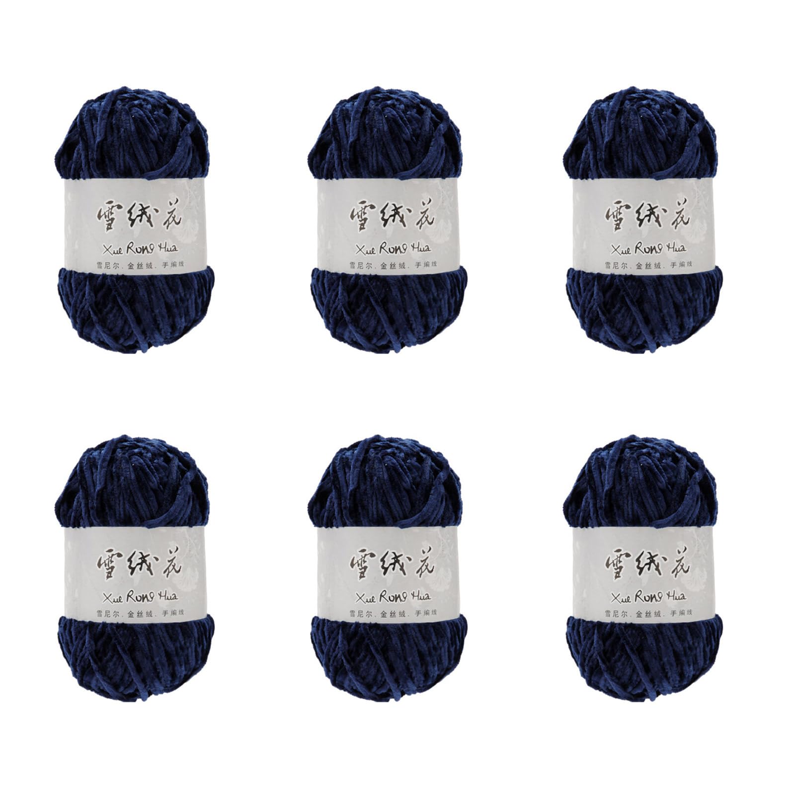 Tsophreniq 6Rolls of Crochet Yarn Crochet Yarn 100g Per Roll Baby Blanket for Knitting Crocheting Blanket Soft Knitting Machine Washable