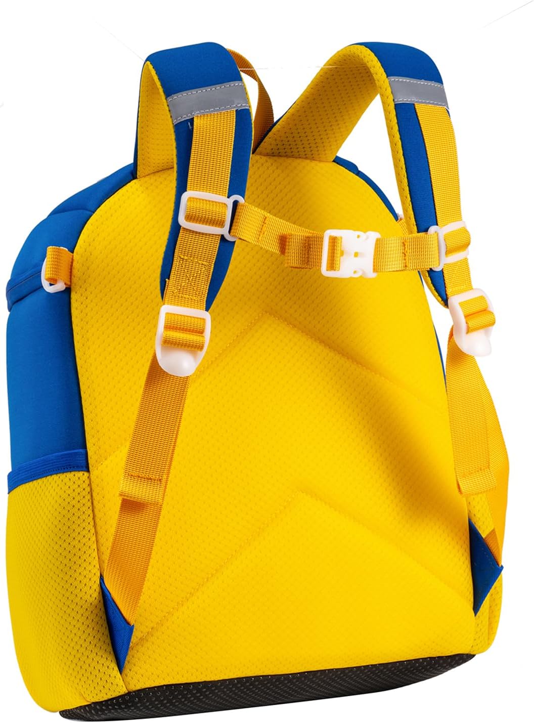 kids schoolbag with diving fabric and breathable pads - lightweight reflective backpack for boys and girls (blue, Large)
