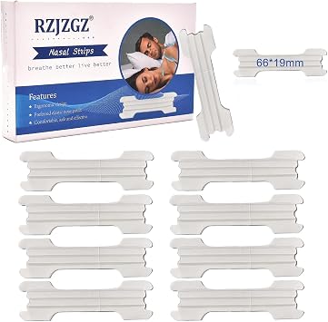 RZJZGZ Clear Large Nasal Strips for Snoring Transparent Nose Strips for Breathing Extra Strength Snore Strips to Open Nasal Passages 310Pack