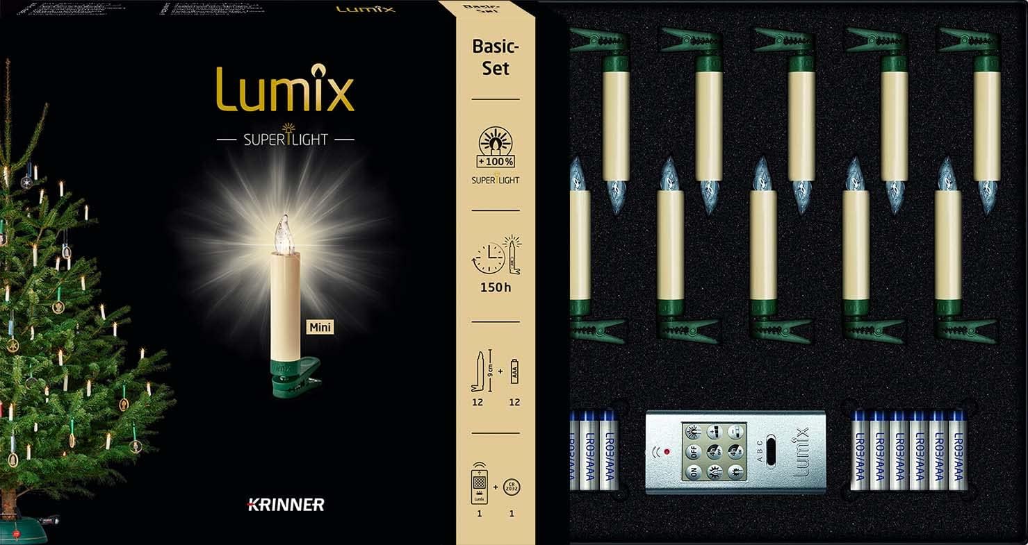 Lumix® LED kabellose Weihnachtsbaum Christbaumkerzen SuperLight Mini 