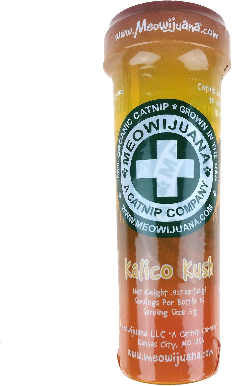 Meowijuana® Kalico Kush - Valerian Root and Catnip Blend - Large Bottle