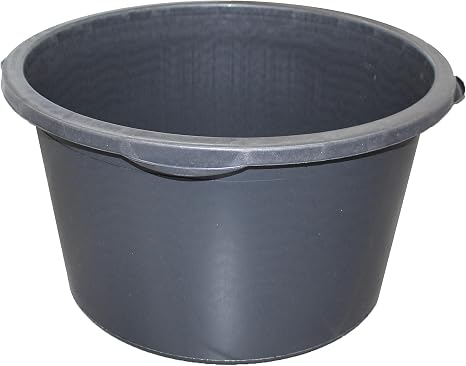 S+W - Mörtelkübel rund schwarz, 150 l