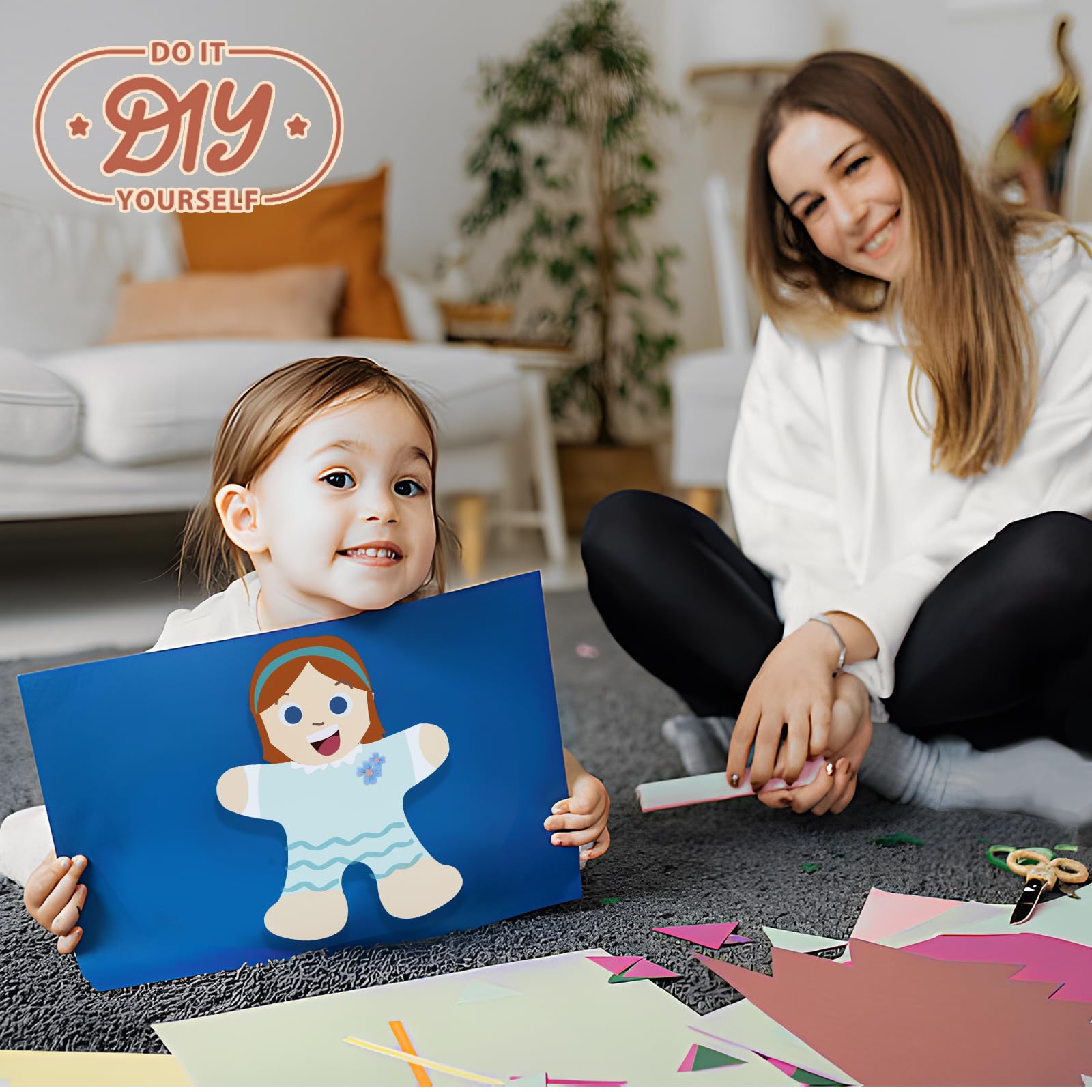 60 arkuszy wielokolorowego papieru kreatywnego wielokulturowego kreatywnego cięcia, kreatywnych projektów rzemieślniczych, kreatywnych projektów, dekoracji, 14 cm