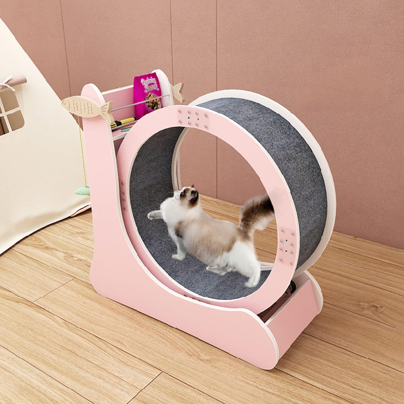 Rueda De Gato Rueda De Gato,Juguetes para Gatos,Juguetes De Gatito,Juguetes De Gato De Interior De Gato Gato Wheel Wheel Fitness Pends para Actividad FíSica Y Reduciendo El Aburrimiento