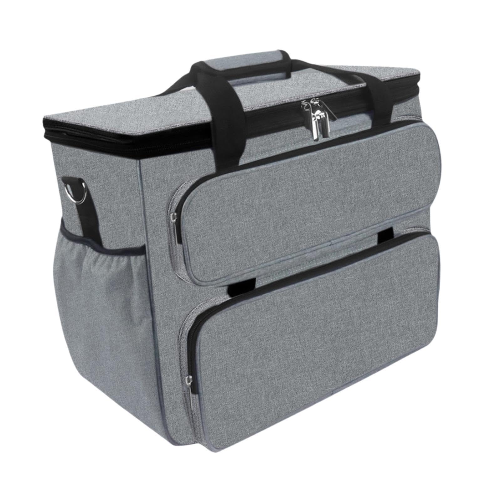 LIXSAZSE Estuche de costura con compartimentos con cremallera para una | organización óptima. Gran capacidad y múltiples bolsillos. Asa de viaje para