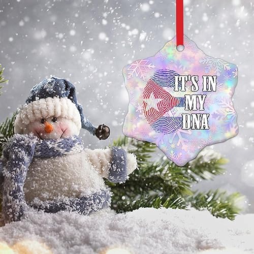 Miniatura 4 de WoGuangis Cuba It's in My DNA Adorno de Navidad Cuba Decoración de árbol de Navidad National Symboy Adornos de Navidad de cerámica Recuerdo Año