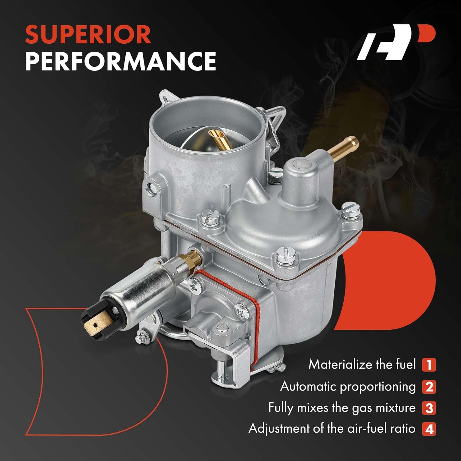 A-Premium 1 Barrel Carburetor Compatible with Volkswagen Beetle 1965-1970, Campmobile 1970, Karmann Ghia 1965-1970