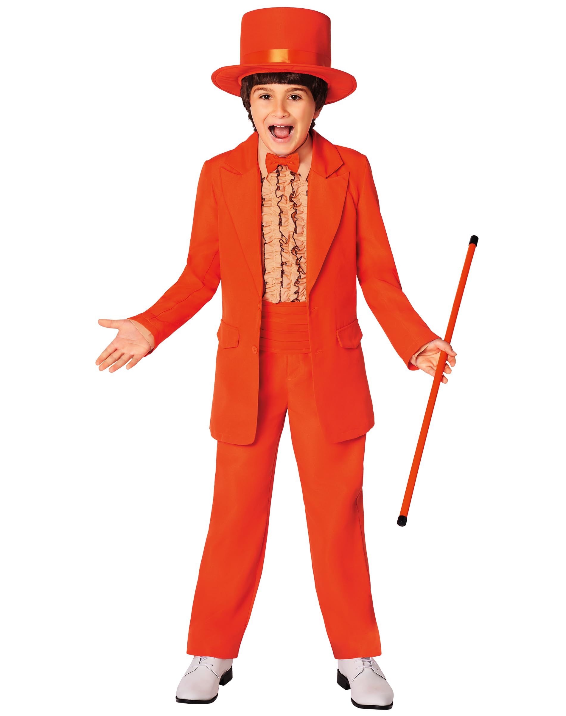 Spirit Halloween Dumb and Dumber Kids Lloyd Christmas Tuxedo Costume | Officially Licensed | Theatrical Set
