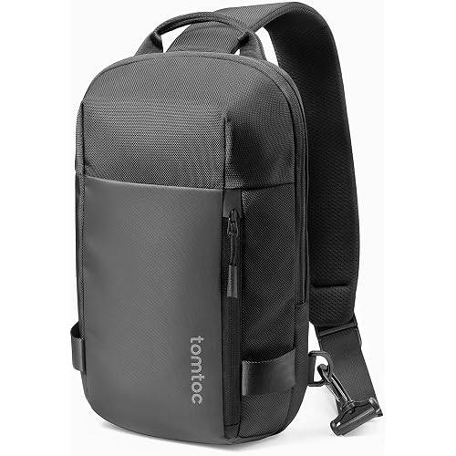 tomtoc 5L Compact Sling Backpack for Men Women, Lightweight Crossbody Shoulder Bag for 2026 11-inch iPad Air M4/M3, iPad Pro M5/M4, iPad A16, Nintendo Switch 2/Rog Xbox Ally X, EDC Daypack - XS Size