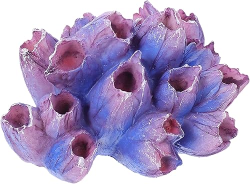 FRCOLOR 2 piezas de arrecife de coral artificiales de océano mariposas decorativas para acuario pared, decoraciones de coral, plantas de pecera,