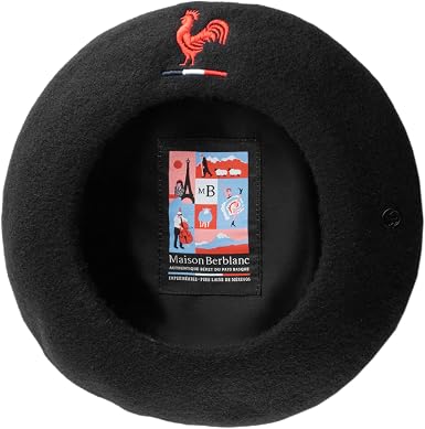 Beret Homme Femme Béret Basque Berblanc Laine Mérinos - Authentique 28cm Fabriqué En France Chapeau Laine Imperméable