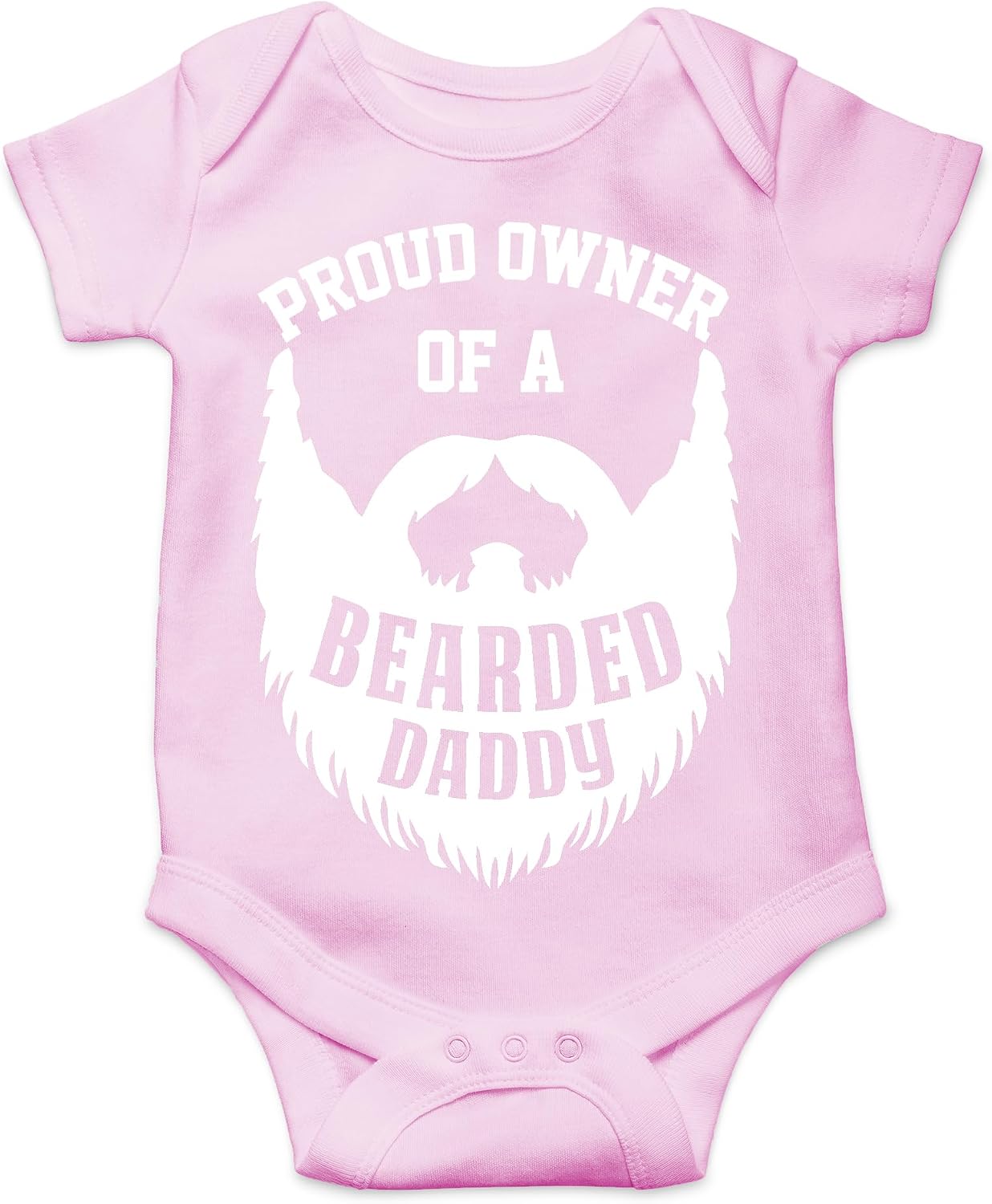 AW Fashions Proud Owner Of A Bearded Daddy Baby Bodysuit Cute Newborn Boys Outfit Funny Infant Clothes