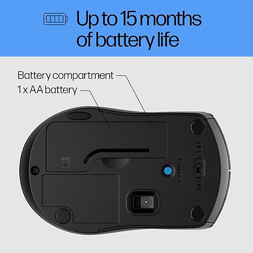 Miniatura 6 de HP mouse inalámbrico X3000 G2 28Y30AA negro