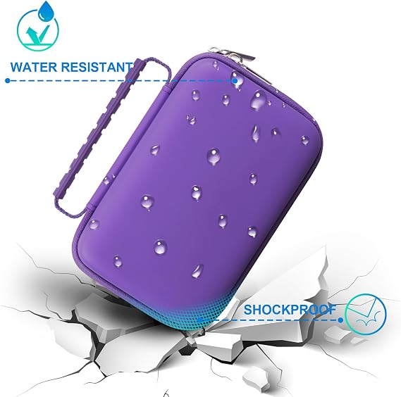 BOVKE Carrying Case Compatible with WALABOT DIY 2 - Advanced Stud Finder and Wall Scanner, Imaging Sensor Case for WALABOT in-Wall Imager with Mesh Pocket for Cables Accessories, Purple