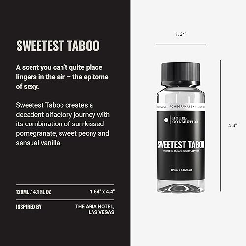 Miniatura 3 de Aceite difusor de la colección Hotel - Lo más dulce prohibido - Aceite de fragancia esencial de aromaterapia - Maderas blancas, granada y peonía -