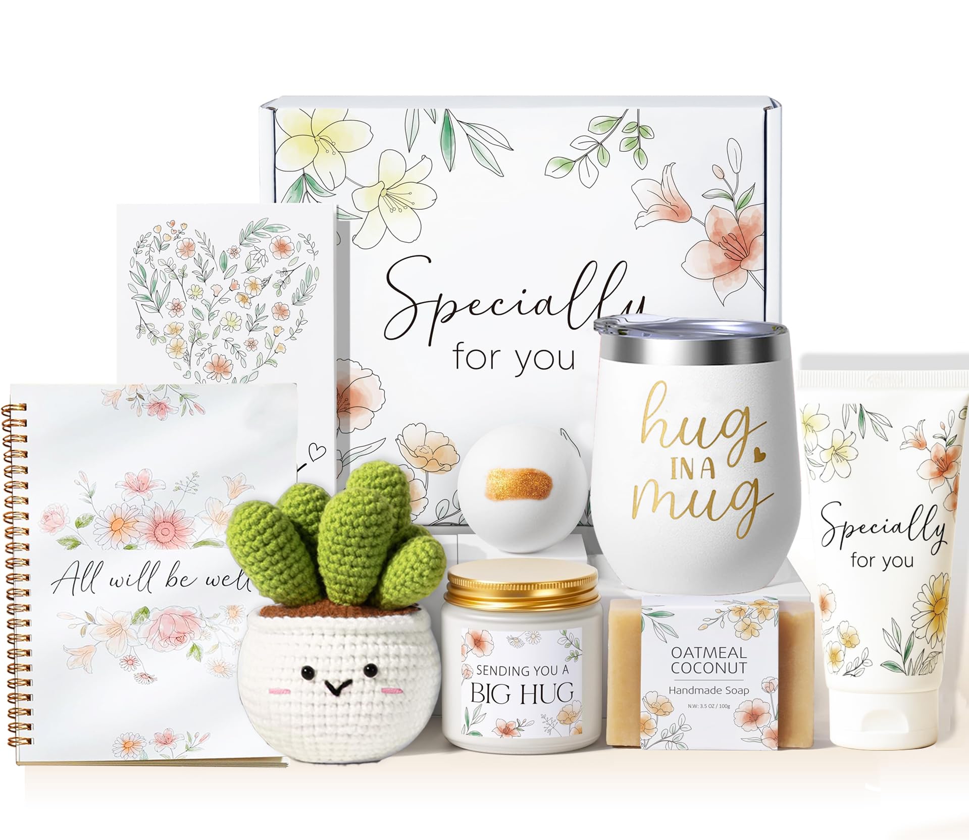 9PCS Birthday Gifts for Women, Get Well Soon Self Care Pamper Gift for Her