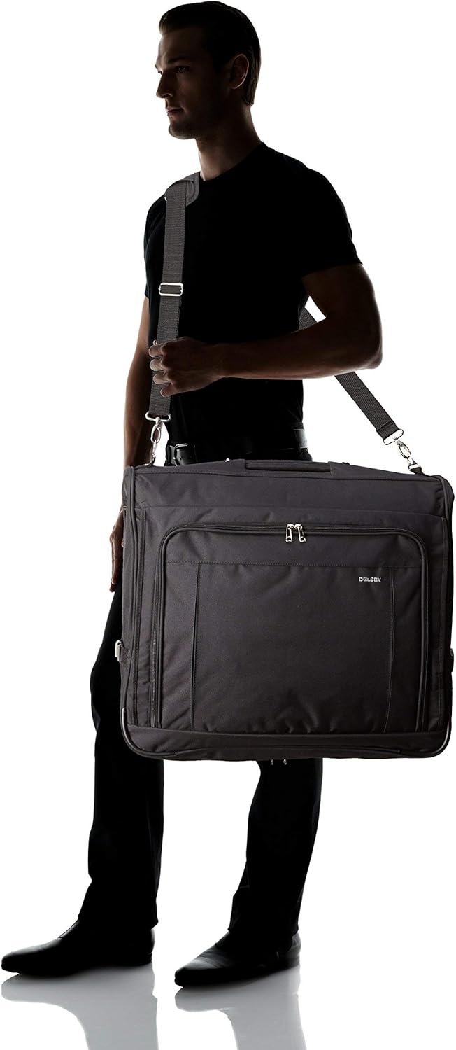 DELSEY PARIS Garment Bags Deluxe Garment Hanging Travel Bag, Black, 45 Inch