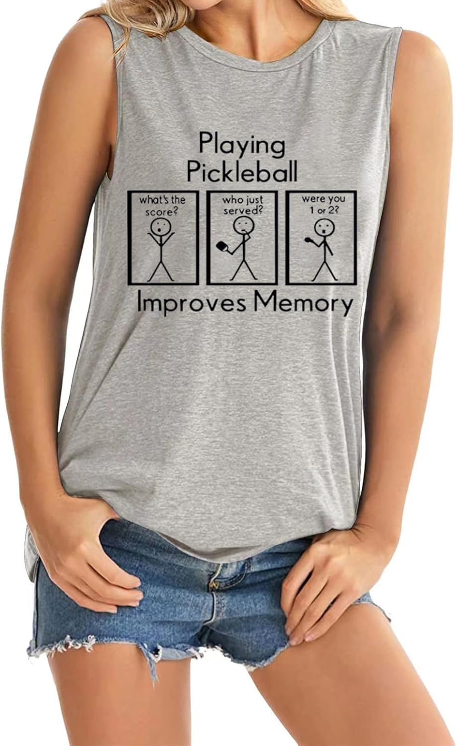 Women It’s a Good Day to Play Pickleball Tank Top Pickleball Lover Shirt Summer Casual Sport Sleeveless Top