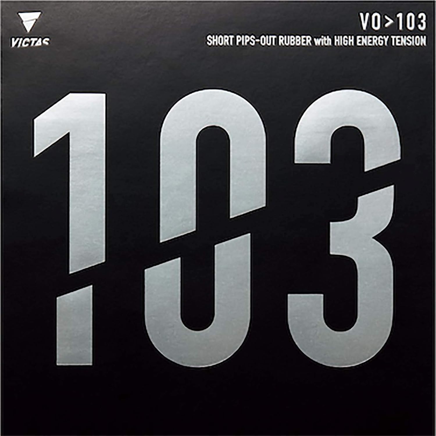 Victas - VO > 103 - Table Tennis Rubber - Black - 1.6