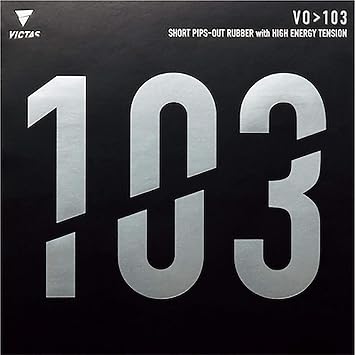 Victas - VO > 103 - Table Tennis Rubber - Black - 1.6