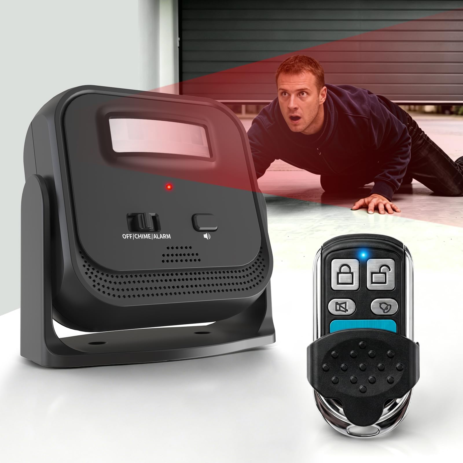 SanJie Wireless Indoor Motion Sensor Alarm With Remote Control