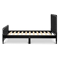 Vista 8 de DaVinci Jenny Lind - Cama individual con postes de husillo de madera en listones de soporte de colchón de ébano incluidos