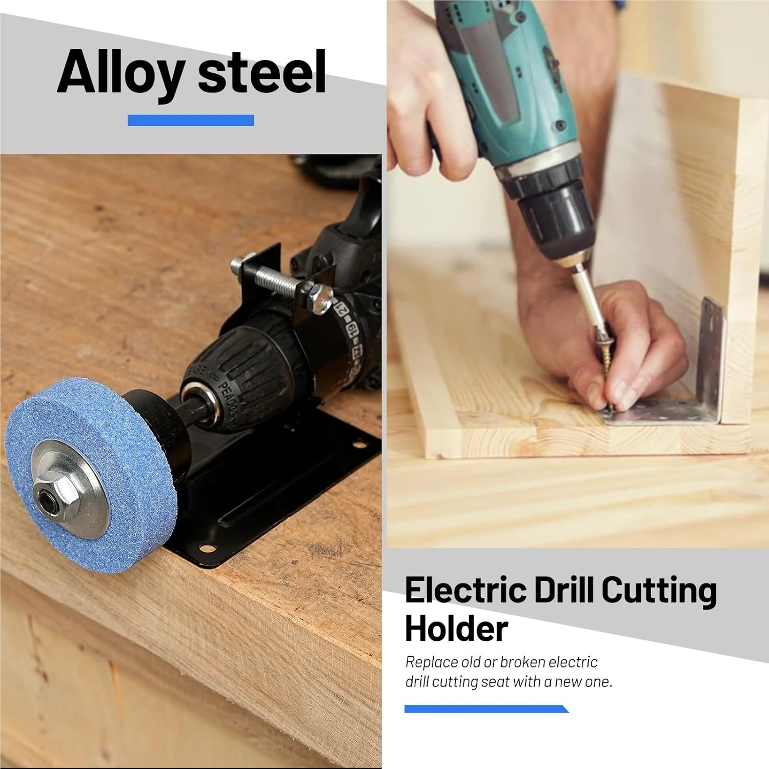 Electric Drill Grinder Conversion Head - Rotary Tool Sander Base Metal Grinder with Polishing Pads And Grinding Discs(White Grinding Wheel)