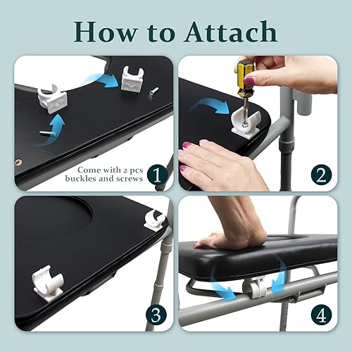 Miniatura 5 de Cojín de asiento cómodo, esponja súper suave acolchada para silla cómoda para ancianos/discapacitados/discapacitados, sillas de ruedas de ducha,