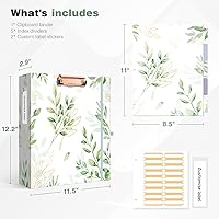 Vista 159 de Ospelelf Mini 3 Ring Binder, 2 Inch, Cute Pink Marble Binder for 5.5" x 8.5" with 5 Tab Dividers, File Folder Labels and Low Profile Clipboards