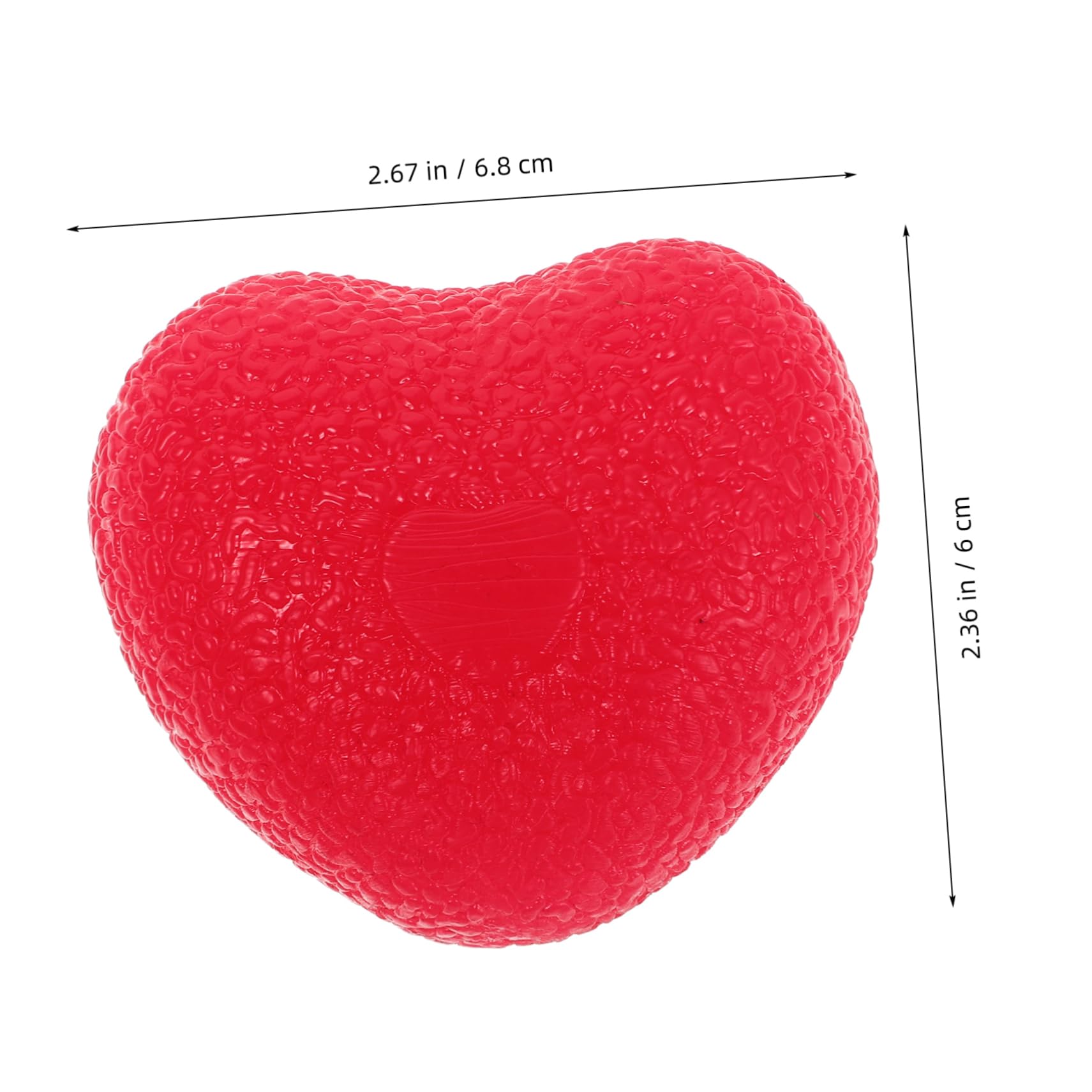 POPETPOP 4Pcs Heart Shaped Squeeze Balls for Hand Exercise Hand Strengthener Grip Balls for Therapy Strength Training Portable Finger Strengthener for Musicians Athletes