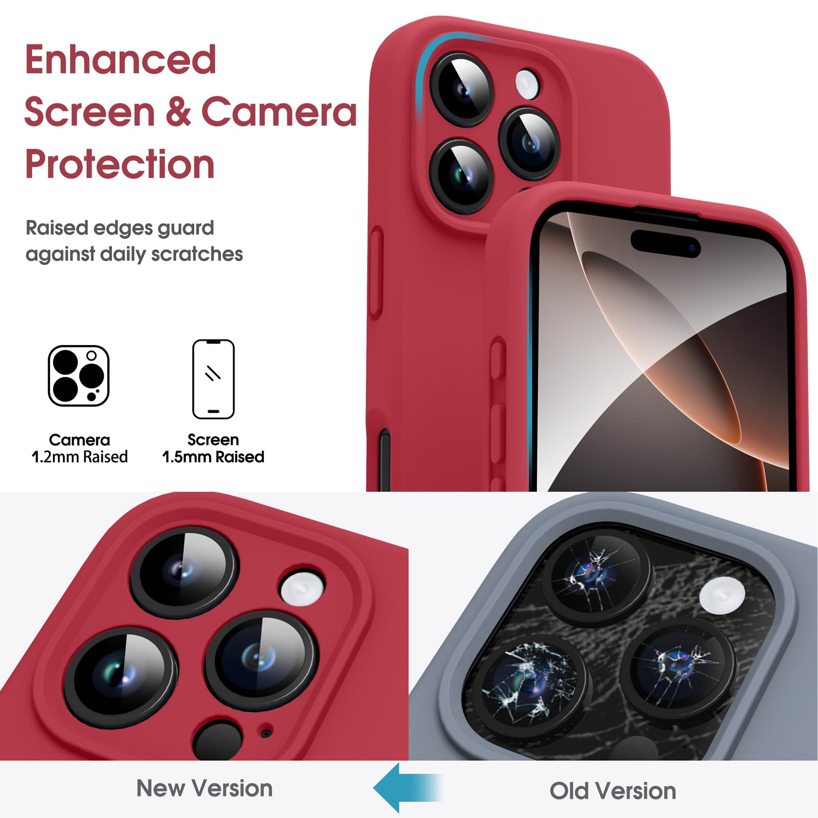 Supdeal Custodia IPhone 16 Pro - Silicone Liquido, Ultra Protettiva - Foto 3