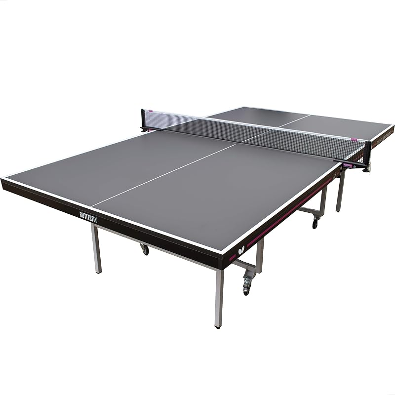 Butterfly Timo Boll Space Saver 22 Special Edition Ping Pong Table | Indoor Rollaway Game Table | ITTF Approved Table Tennis Table | Tournament, Club, Home | Pro Net Included | Compact Storage
