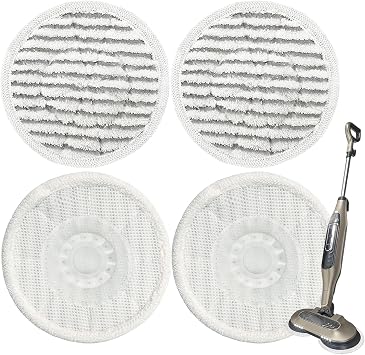 Steam Mop Replacement Pads for Shark S7001 S8201 S8001 S7201 S7000AMZ S7000 S7001TGT S7005 S7020 Series Steam Mop Pads,Steam & Scrub All-in-One Scrubbing Mop Pads,Compare Part #XKITP7000-4 Pack
