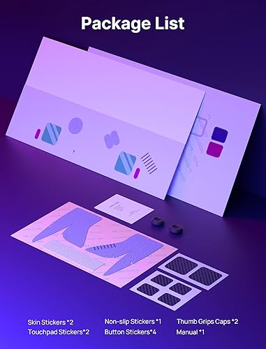 Miniatura 7 de JSAUX Skin Stickers Set for Steam Deck, Vinyl Skin Decal Sticker, Anti-Slip Grip Sticker, Touchpad Stickers, Thumb Grip Caps, Protective Full Wrap