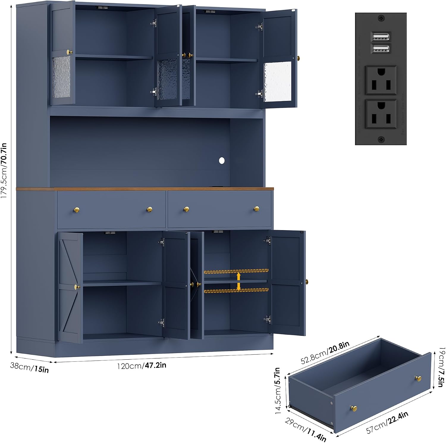 Best pantry Cabinet - FINETONES 71
