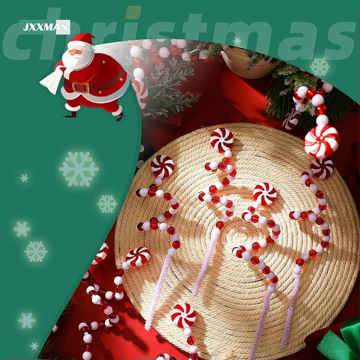 Ornamenti per alberi di Natale Ghianda in vetro verde 11