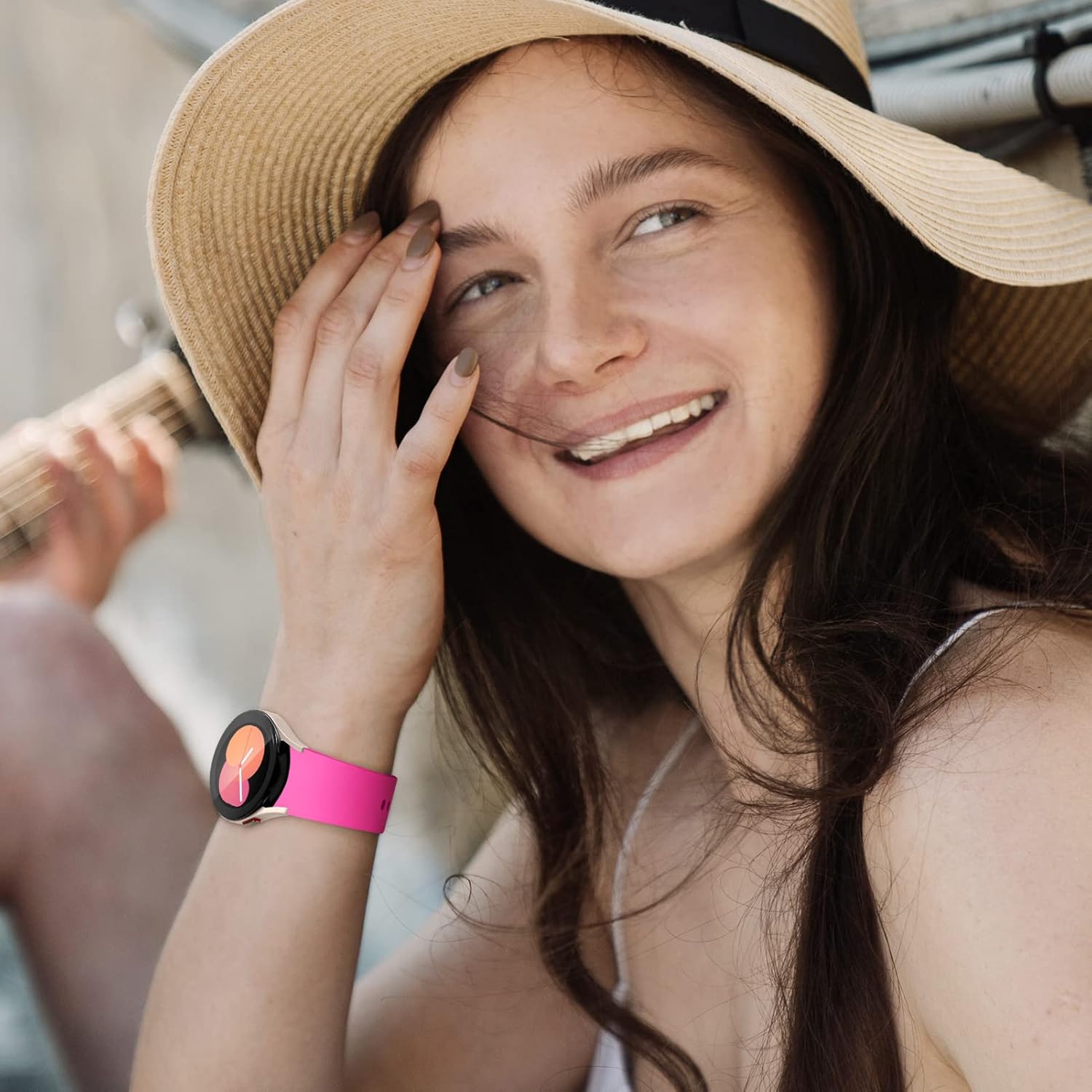 No Gap Bands Compatible for Samsung Galaxy Watch 7 6 5 4 FE 40mm 44mm/5 Pro 45mm/6 Classic 43mm 47mm/4 Classic 42mm 46mm Band,20mm Silicone Soft Sport Watch Band Women Men - Image 3