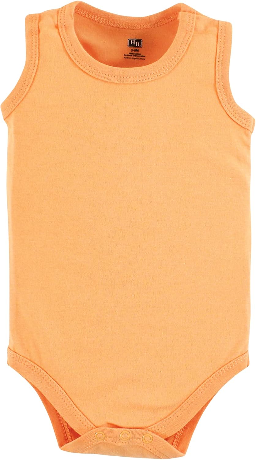 Hudson Baby Unisex Baby Cotton Sleeveless Bodysuits