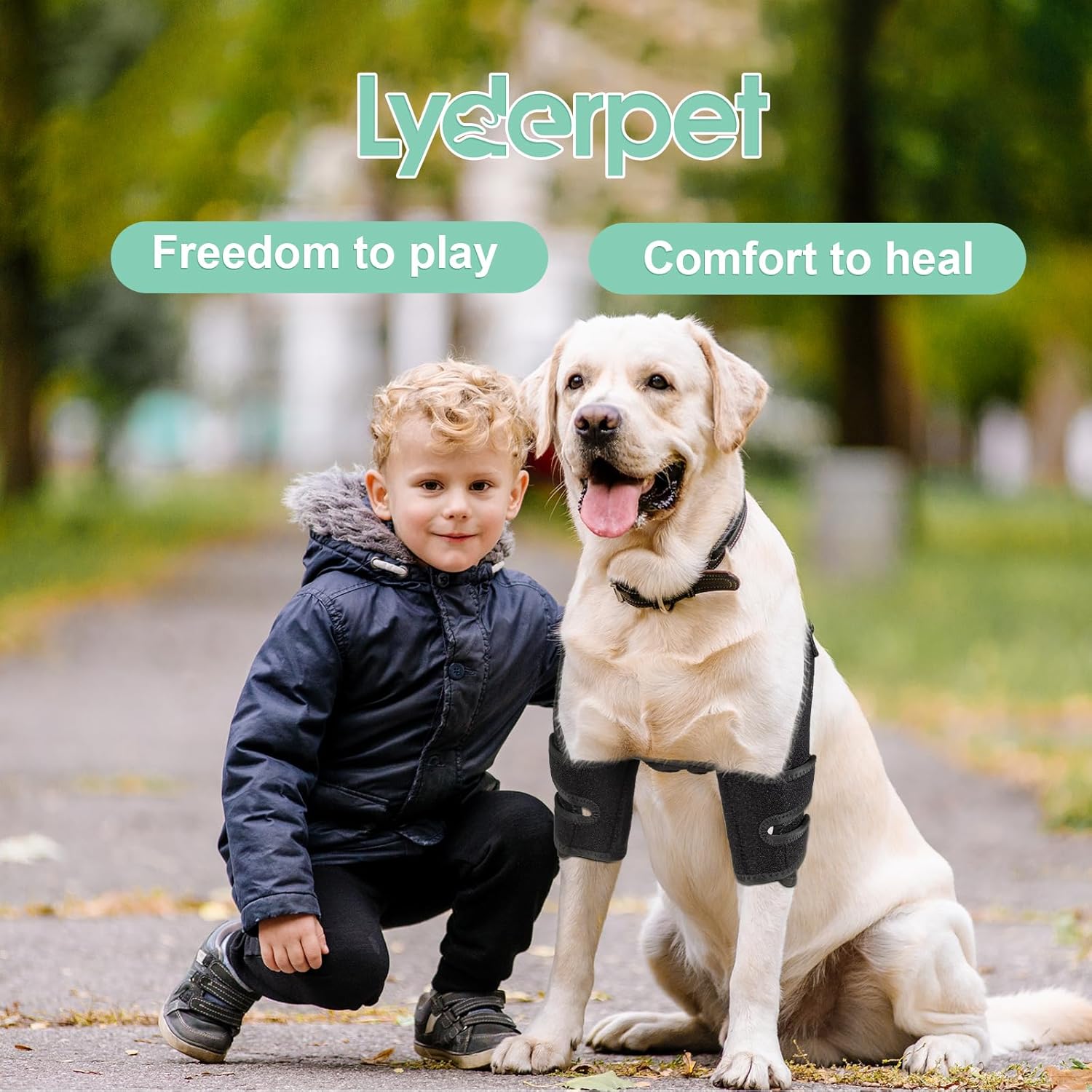 Dog Elbow Brace with Metal Splint,Hygroma Elbow Protector Pads for Dogs Shoulder Callus, Arthritis, Dysplasia, Dislocation, Pressure Sores, Support Front Leg Wrap(Both Left & Right)