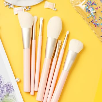 Makeup Brushes,Foundation Powder Concealers Eyeshadow Blush Makeup Brushes for Women,Face Powder Brushes Kit 8 Pcs
