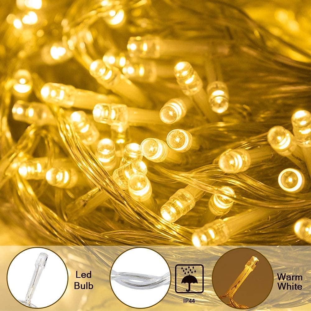 BLOOMWIN di Natale a Bassa Tensione 100M 500 LEDs IP44 | 8 Modalità Luci，Stringa Luminosa，Ghirlanda Luminosa，Decorazione Casa Natale