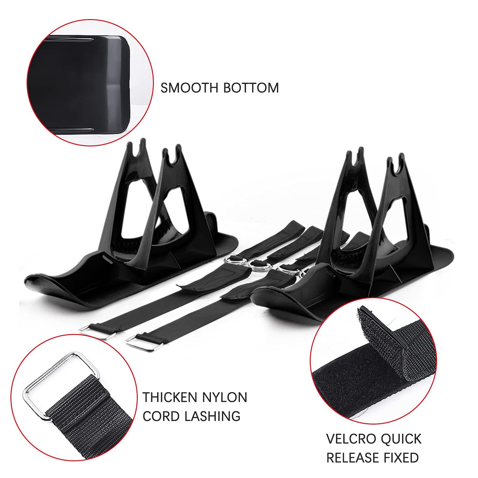 Kit de patins à neige pour scooter et vélo, snowboard