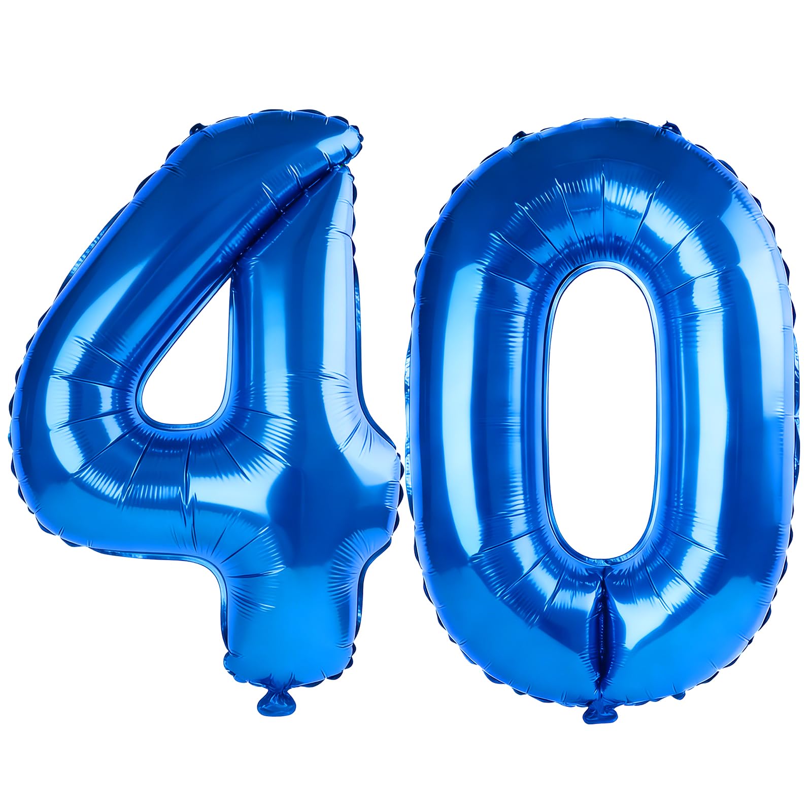 40 Inch Number 40 Balloons for 40th Birthday Party Decorations,0-100 Dark Blue Large No.40 Digital Balloons for Women Men and Her Him, Helium Foil Number Balloons for Wedding Anniversary — image 1