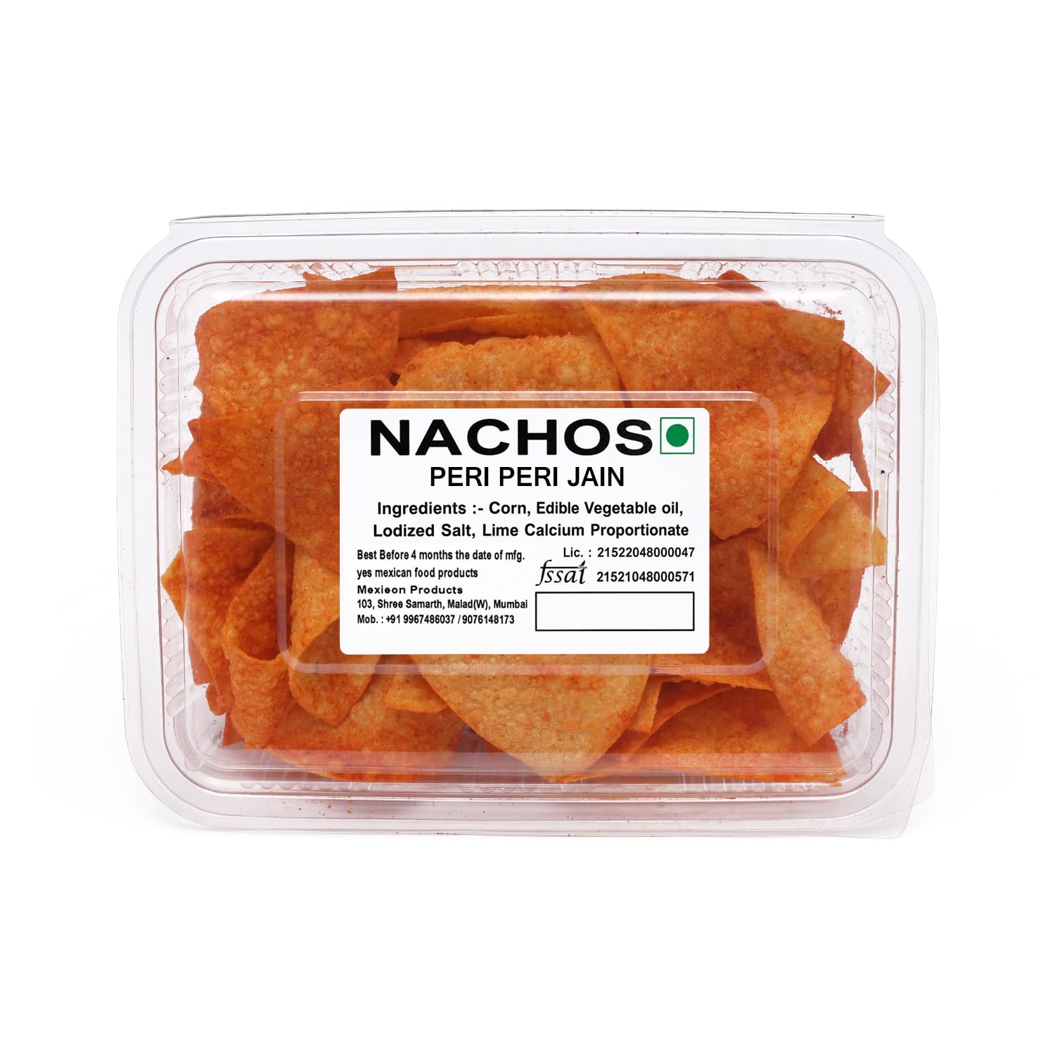 Joy Toss Jalapeno Jain Nachos Crispy Corn Tortilla Chips (Pack Of 1, Peri Peri Jain)-image-20